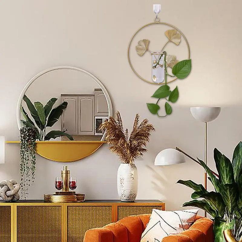 Wall Planter Frame For Indoor Plants Wall Vases For Plants Indoor With Metal Frame Decorative Plants Container Art Decoration
