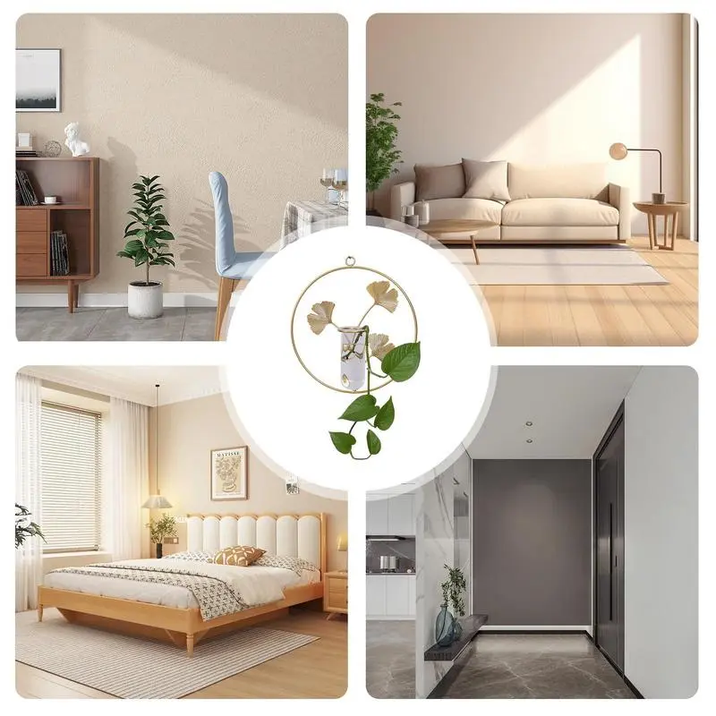 Wall Planter Frame For Indoor Plants Wall Vases For Plants Indoor With Metal Frame Decorative Plants Container Art Decoration