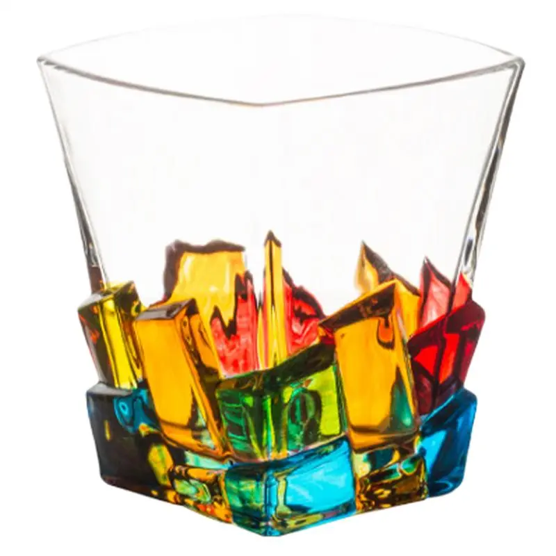 Liquor Glasses Wine Glasses Glass Cup Cold Drink Mug Whiskey Glass Household Summer Juice Beverage Cups Cocktail Glass Water cup