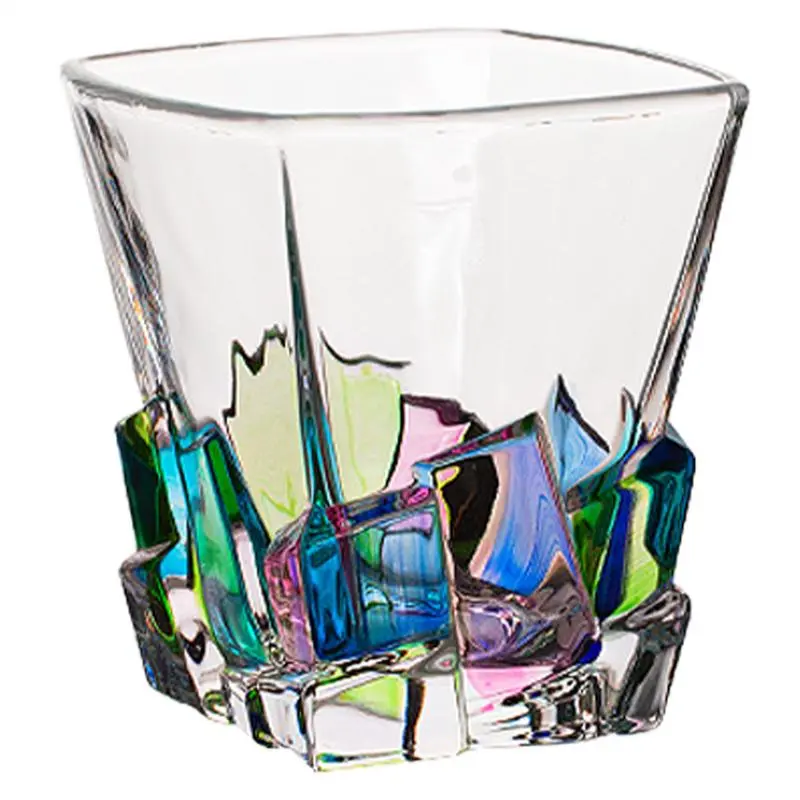 Liquor Glasses Wine Glasses Glass Cup Cold Drink Mug Whiskey Glass Household Summer Juice Beverage Cups Cocktail Glass Water cup