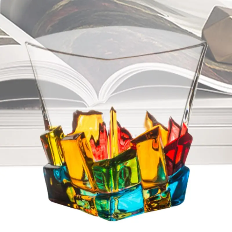 Liquor Glasses Wine Glasses Glass Cup Cold Drink Mug Whiskey Glass Household Summer Juice Beverage Cups Cocktail Glass Water cup