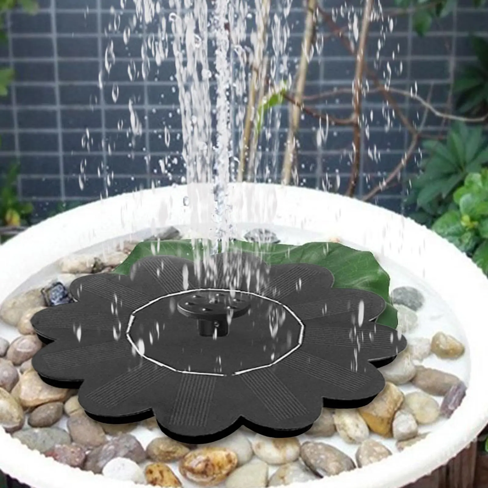 Solar Water Fountain Outdoor Solar Water Fountain Pump Waterfalls Outdoor Birdbath For Pool Pond Landscape Yard Patio Porch Deck