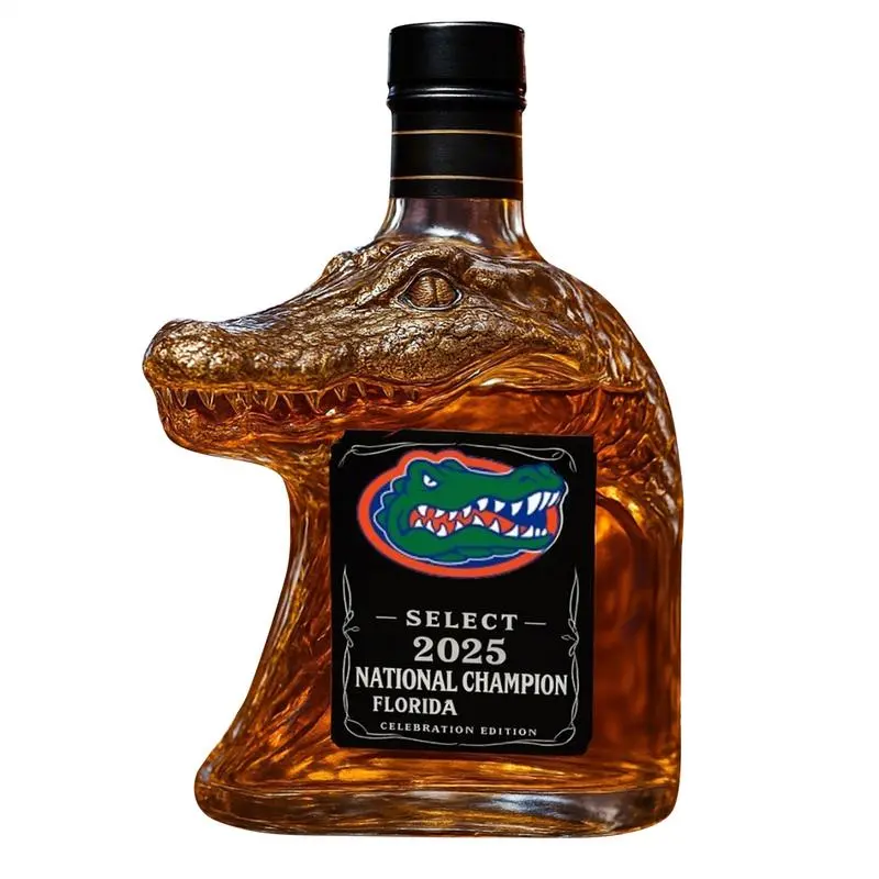 Whiskey Bottle Glass Bottle Crocodile Drink Bottle Creative Glass Container Alcohol Bottle Glass Alcohol Liquor Bottle Glass Jug