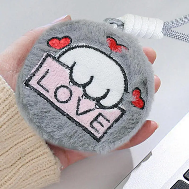 USB Hand Warmer Pouch Lanyard Design Hand Warmer Pillow Machine Washable Rechargeable Hand Warmer USB Heater With Cartoon