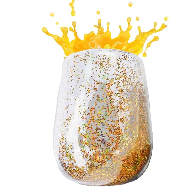 380ML Double-layer Cute Christmas Tree Cup Clear Glass Cup Heat-resistant Thicken Tea Milk Juice Mug Milk Water Cup Coffee Mug