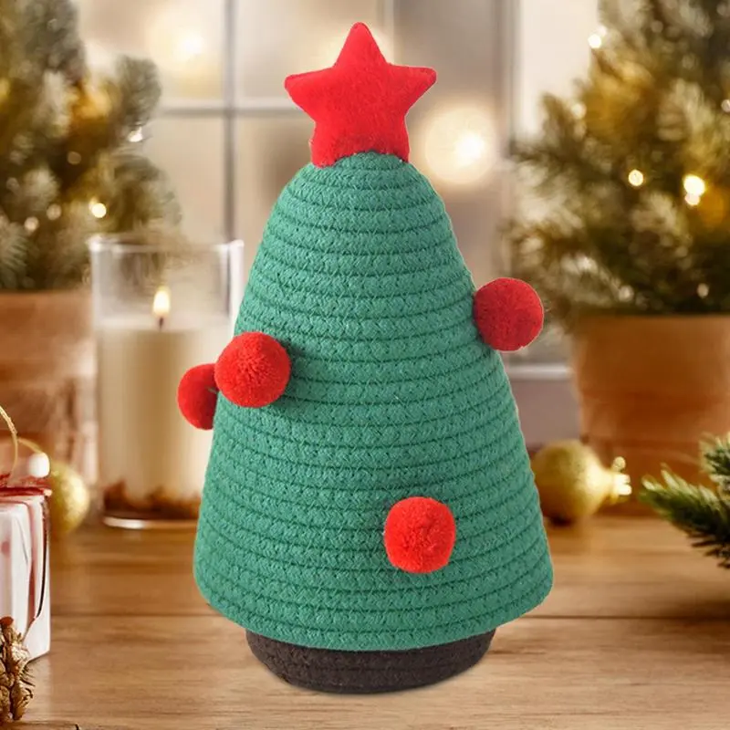 Ornament Storage Box Cartoon Christmas Tree Decoration Boxes Portable Storage Container Space-Saving Container Box With Lid For