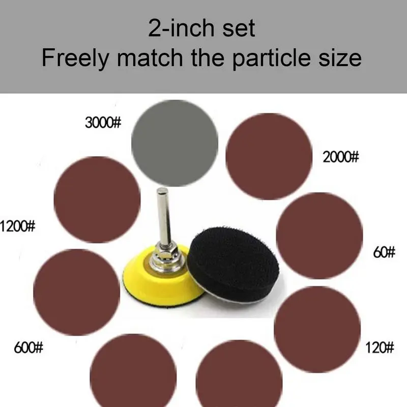 Sander Pads Abrasive Polish Pad Plate Car Sanding Kit Rotary Tool Accessories Drill Grinder Attachment for Furniture Automobiles