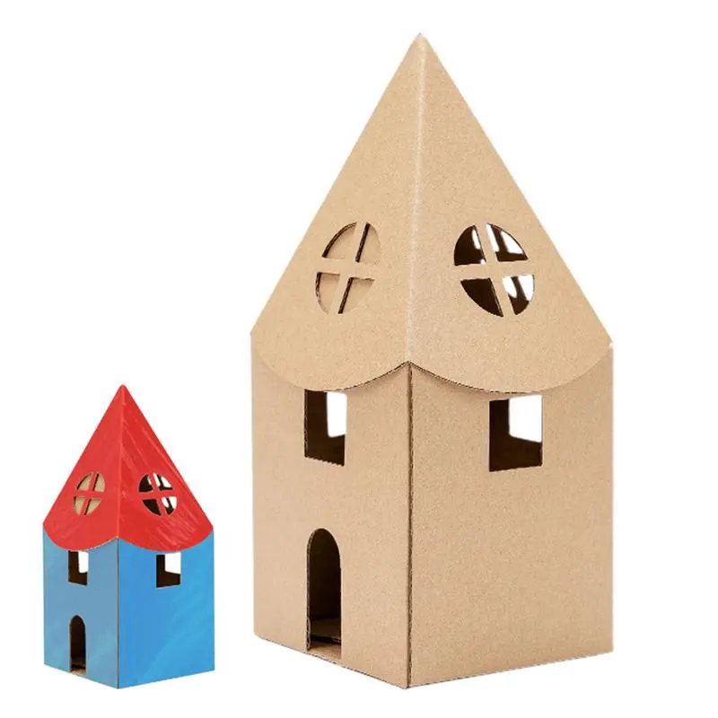 Model Castle Building Kit Mini Model House Kit DIYs Handmade Model House Children's Toy Creative Styling Educational Toys