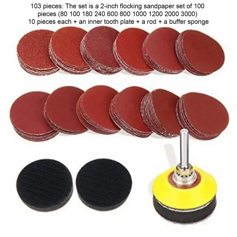 Sander Pads Abrasive Polish Pad Plate Car Sanding Kit Rotary Tool Accessories Drill Grinder Attachment for Furniture Automobiles