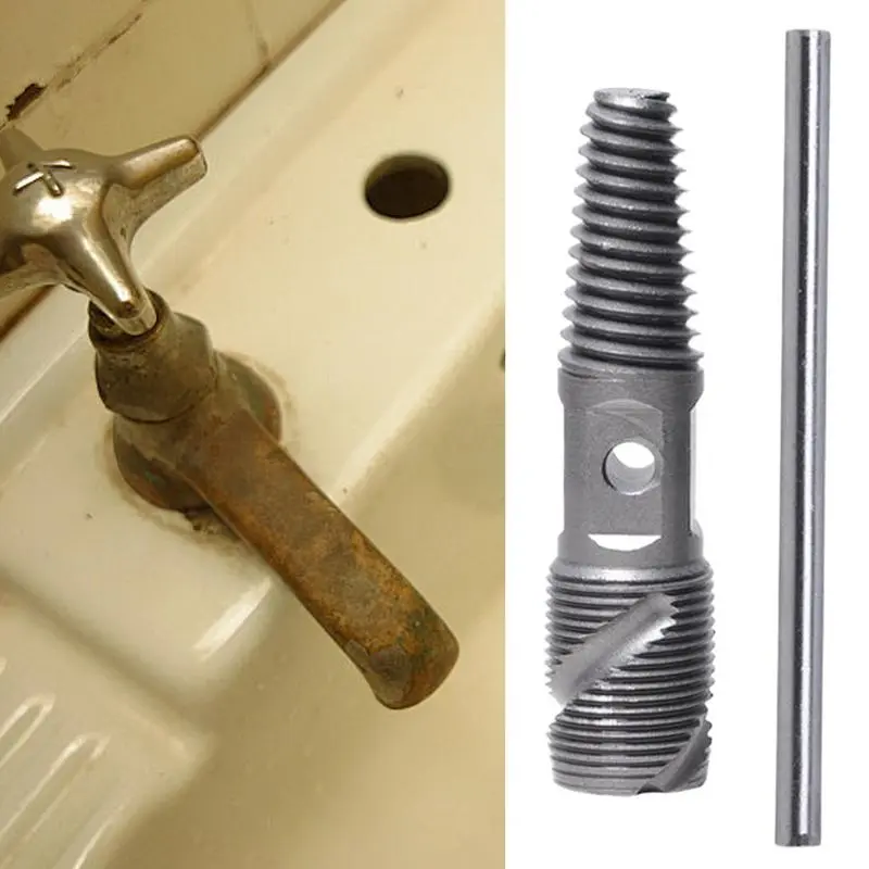 Stripped Screw Extractor Water Pipe Maintenance Tool Double Head Remover 1/2in 3/4 Inch Bolts Screws Home Repair For Husband
