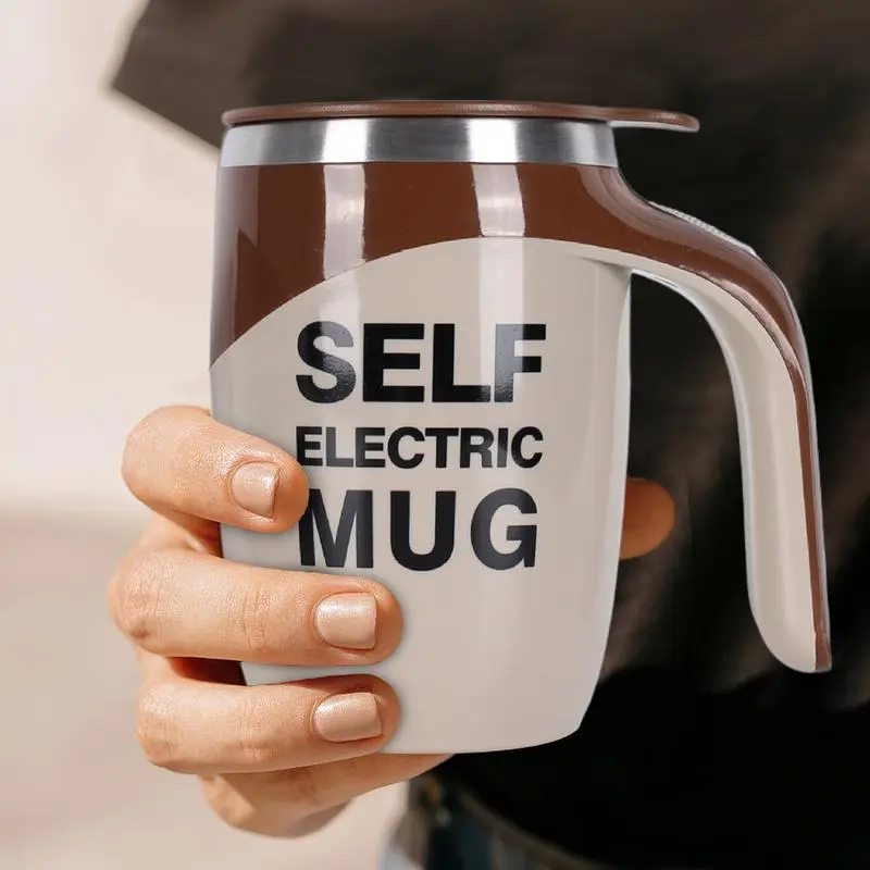 Automatic Mixing Cup Magnetic Electric Mixing Cup With Lid Stainless Steel Travel Cup For Women Men Juice Mixer For Coffee Milk