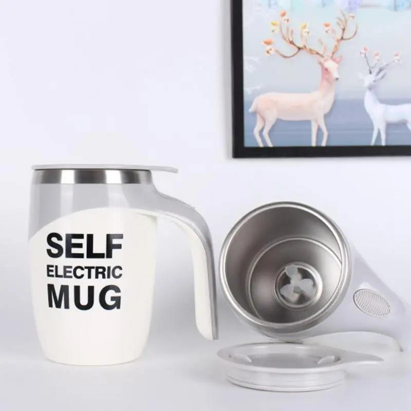 Automatic Mixing Cup Magnetic Electric Mixing Cup With Lid Stainless Steel Travel Cup For Women Men Juice Mixer For Coffee Milk