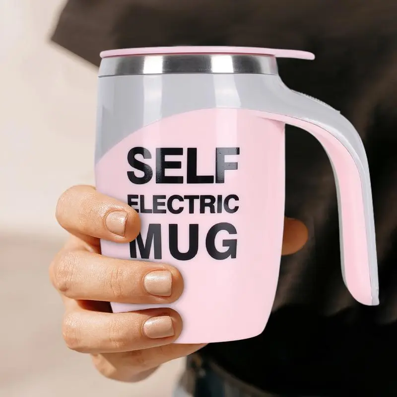 Automatic Mixing Cup Magnetic Electric Mixing Cup With Lid Stainless Steel Travel Cup For Women Men Juice Mixer For Coffee Milk