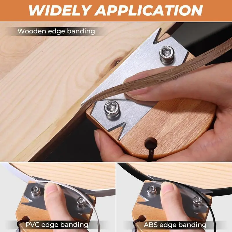 Edge Banding Trimmer Wood Banding Cutter Trimmer For Woodworking Veneer Edge Banding Tools Hand Planer Edge Bander For Burrs