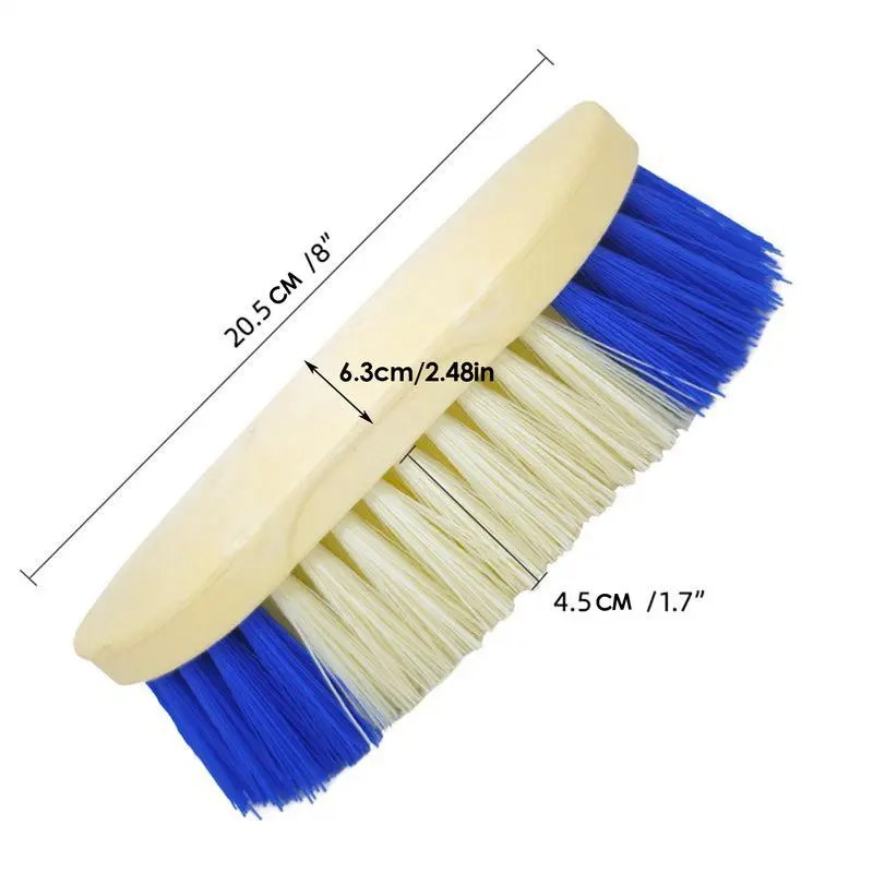 Horse Brush Horse Scrubber Shedding Comb Ergonomic Pet Cleaning Tool with Hard Bristles for Bovine Livestock