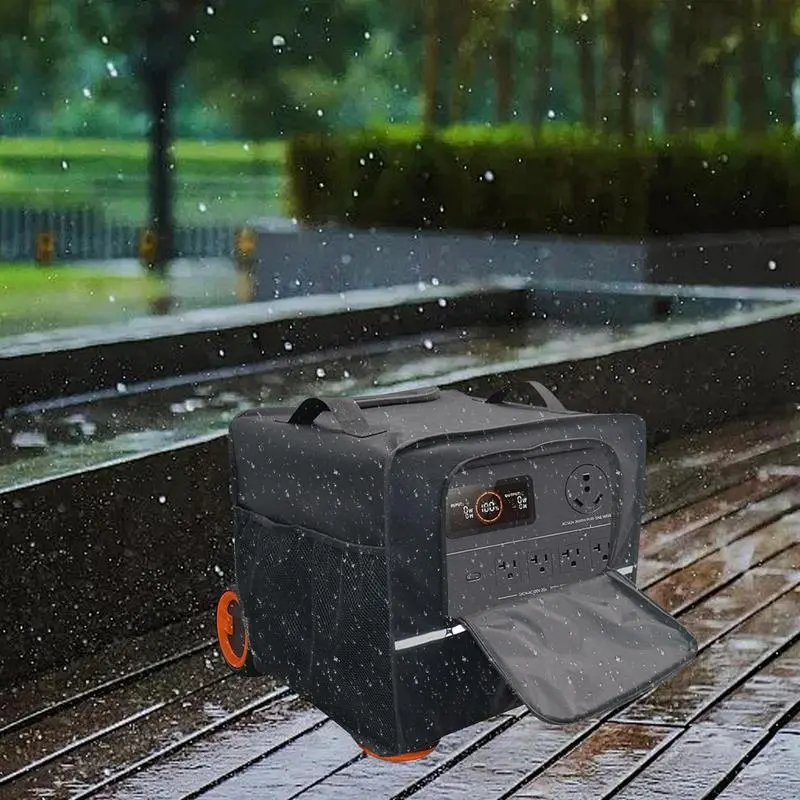 Small Generator Cover Waterproof Solar Generator Protector Heavy Duty Power Station Storage Case Dustproof Travel Carrying Case