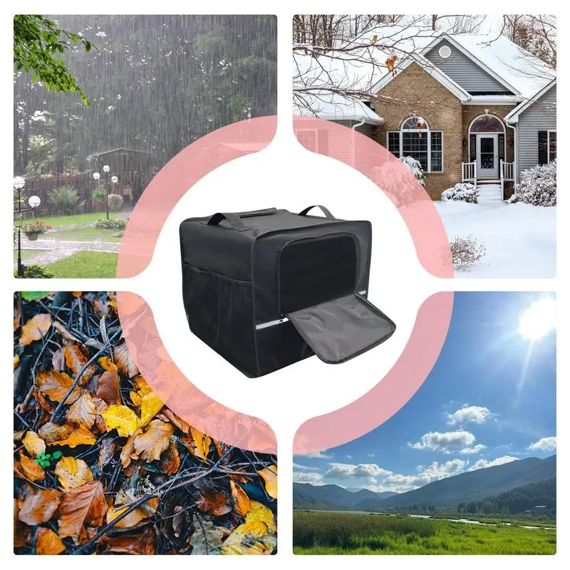 Small Generator Cover Waterproof Solar Generator Protector Heavy Duty Power Station Storage Case Dustproof Travel Carrying Case