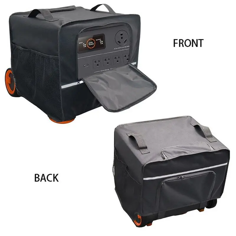 Small Generator Cover Waterproof Solar Generator Protector Heavy Duty Power Station Storage Case Dustproof Travel Carrying Case