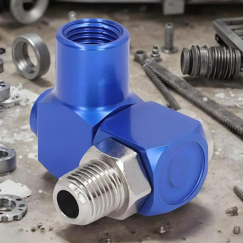 Air Fittings Industrial Portable Air Tool Adapter 360 Degree Swivel Adapter Aluminum Accessories For Hvac Garden Industrial