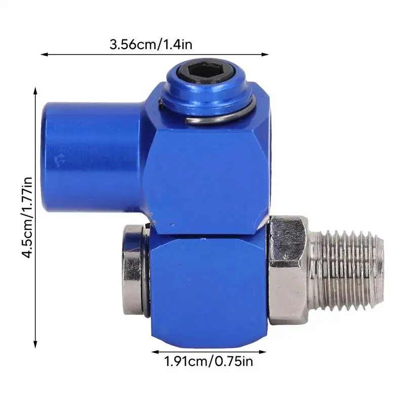 Air Fittings Industrial Portable Air Tool Adapter 360 Degree Swivel Adapter Aluminum Accessories For Hvac Garden Industrial
