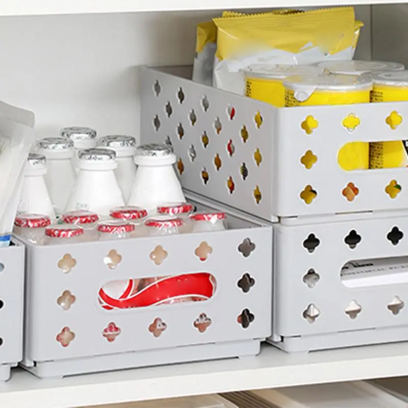 Bathroom Storage Baskets Portable Snack Container Basket Small Baskets For Organizing Scalable Storage Crate For Bedroom