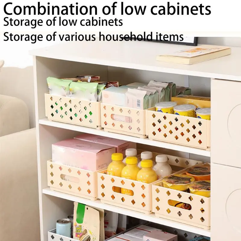 Bathroom Storage Baskets Portable Snack Container Basket Small Baskets For Organizing Scalable Storage Crate For Bedroom