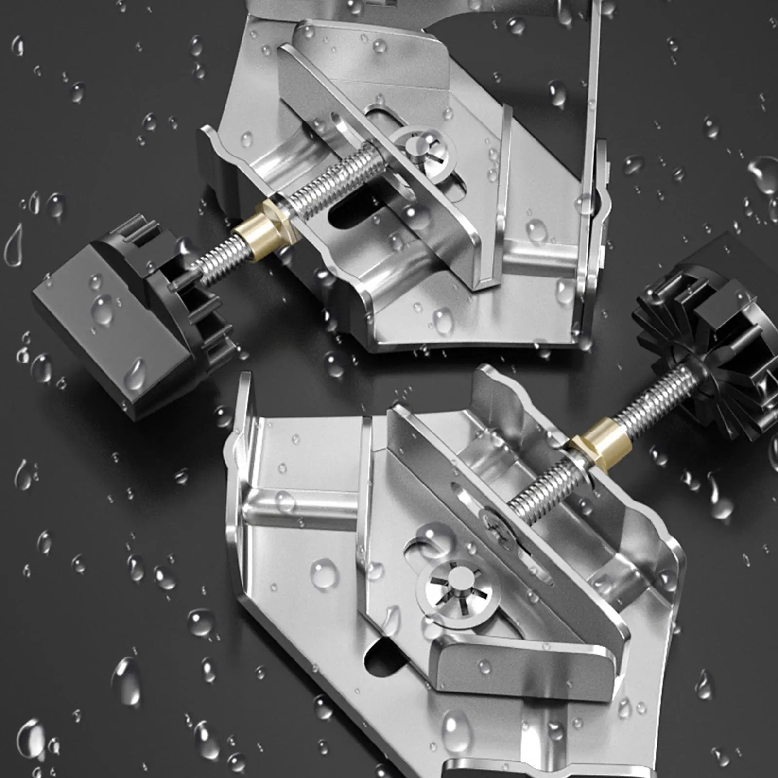 Corner Clamps 90 Degree Right Angle Clamp Carpenter Quick Splicing Jig W/ Adjustable Swing Jaw Woodworking Right Angle Clamp