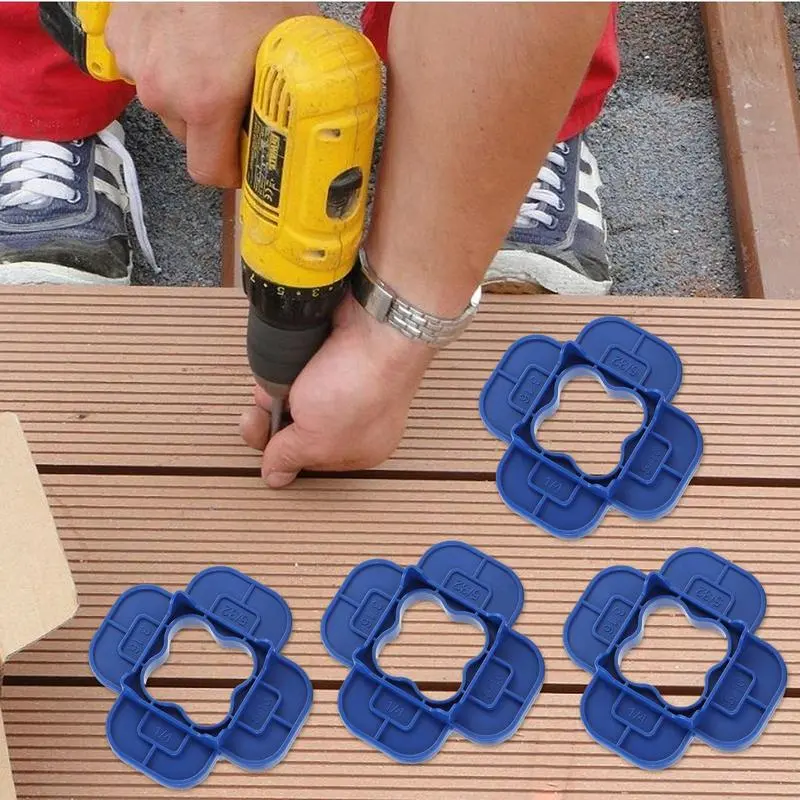 Composite Deck Spacing 6-Pieces Multi-Size Decking Board Spacing Tools Precision Board Gap Alignment Gear For Farm Garage Park