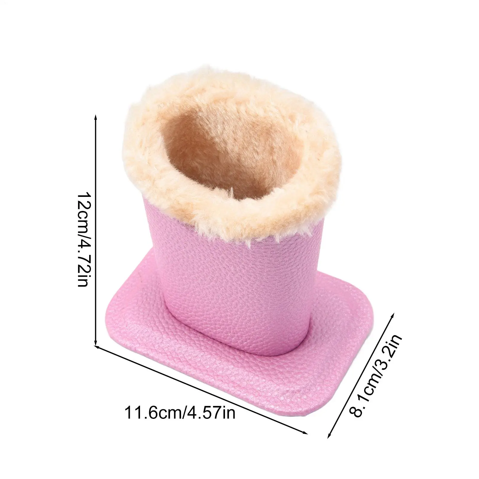 Eye Glass Holder Stands Glasses Storage Holder Plush Lined Anti-Scratch PU Leather Organizer Funny Pouch For Living Room