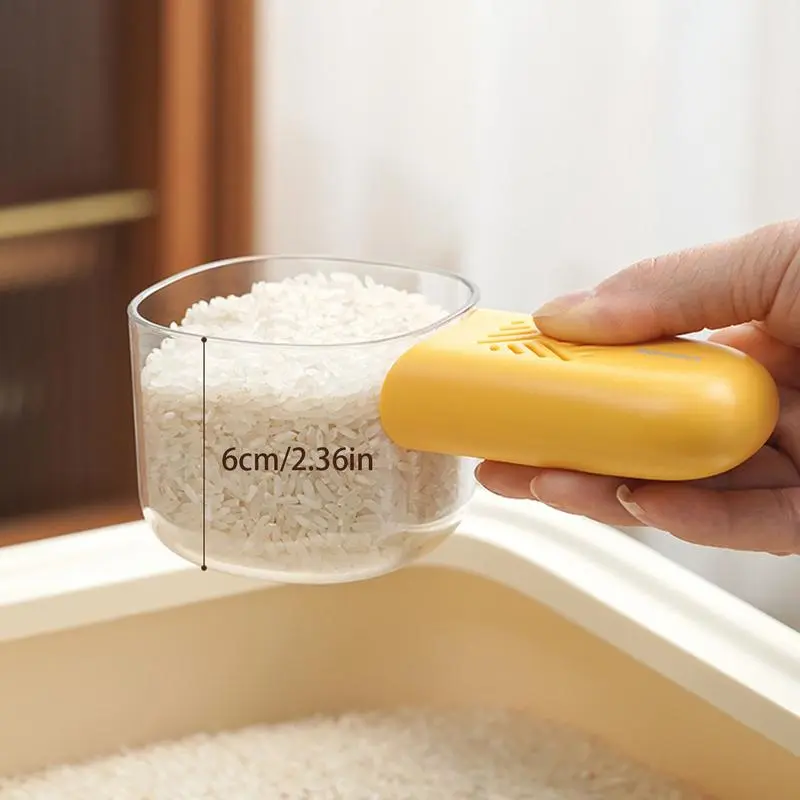 Measuring Spoon Pet Food Measuring Spoon Kitchen Tool with Scale for Scooping Flour Powder Soybean Dogs Cats and Cooking Needs