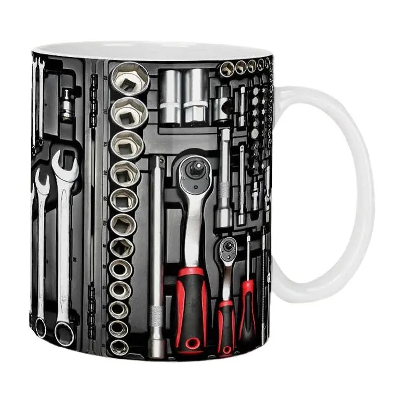 Mechanic Coffee Mug Ceramic Toolbox Tea Cup Machinist Tool Mug  Creative Engine Engine Ceramic Coffee Mug Cup Water Cup Tea Mug