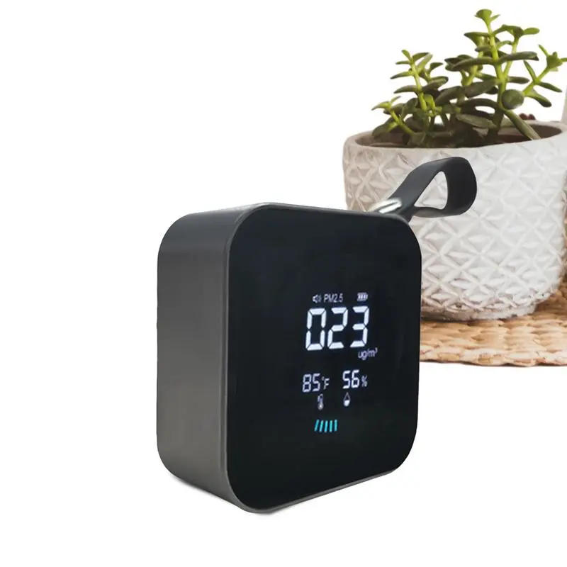 Air Quality Detector High-precision Household Indoor LED Display Air Detector Temperature And Humidity Meter Type-C Charging