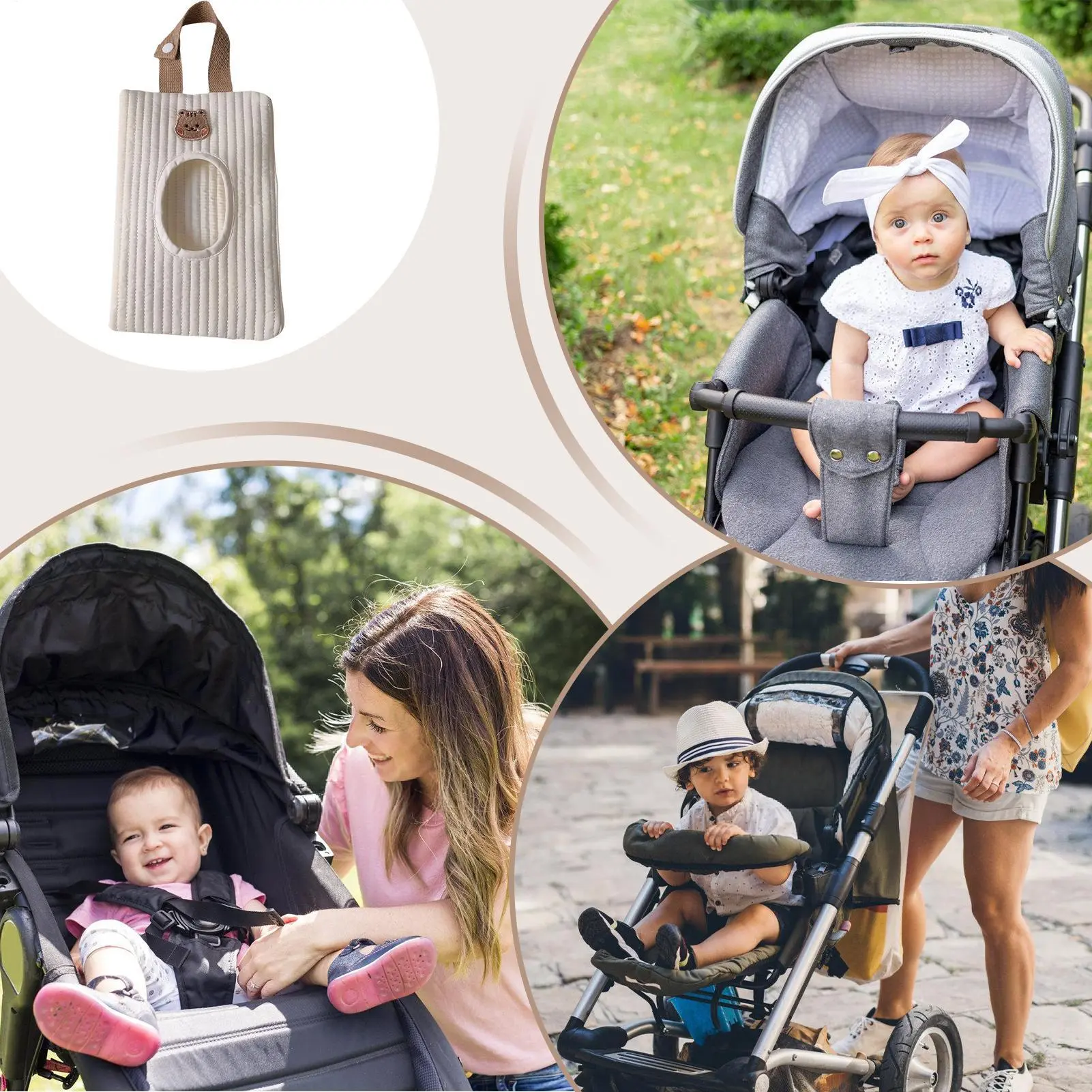Wipe Container Travel Portable Wet Wipes Holder Refillable Pull-Out Tissue Storage Bag Soft Tissue Pouch For Camping Gym