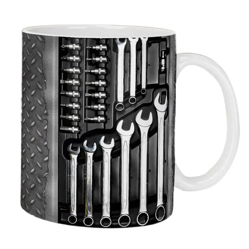 Mechanic Coffee Mug Ceramic Toolbox Tea Cup Machinist Tool Mug  Creative Engine Engine Ceramic Coffee Mug Cup Water Cup Tea Mug