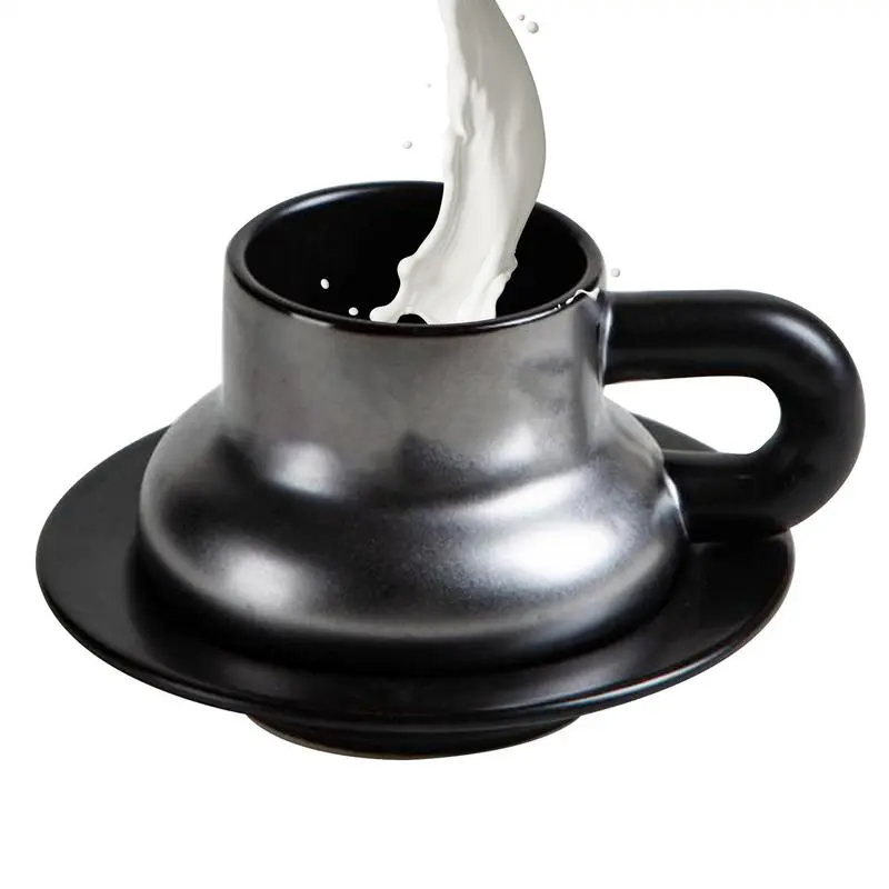 Ceramic Coffee Mug Ceramic Tea Cup Elegant Container With Handle Reusable for Workplace Restaurant Home Picnic Kitchen Daily