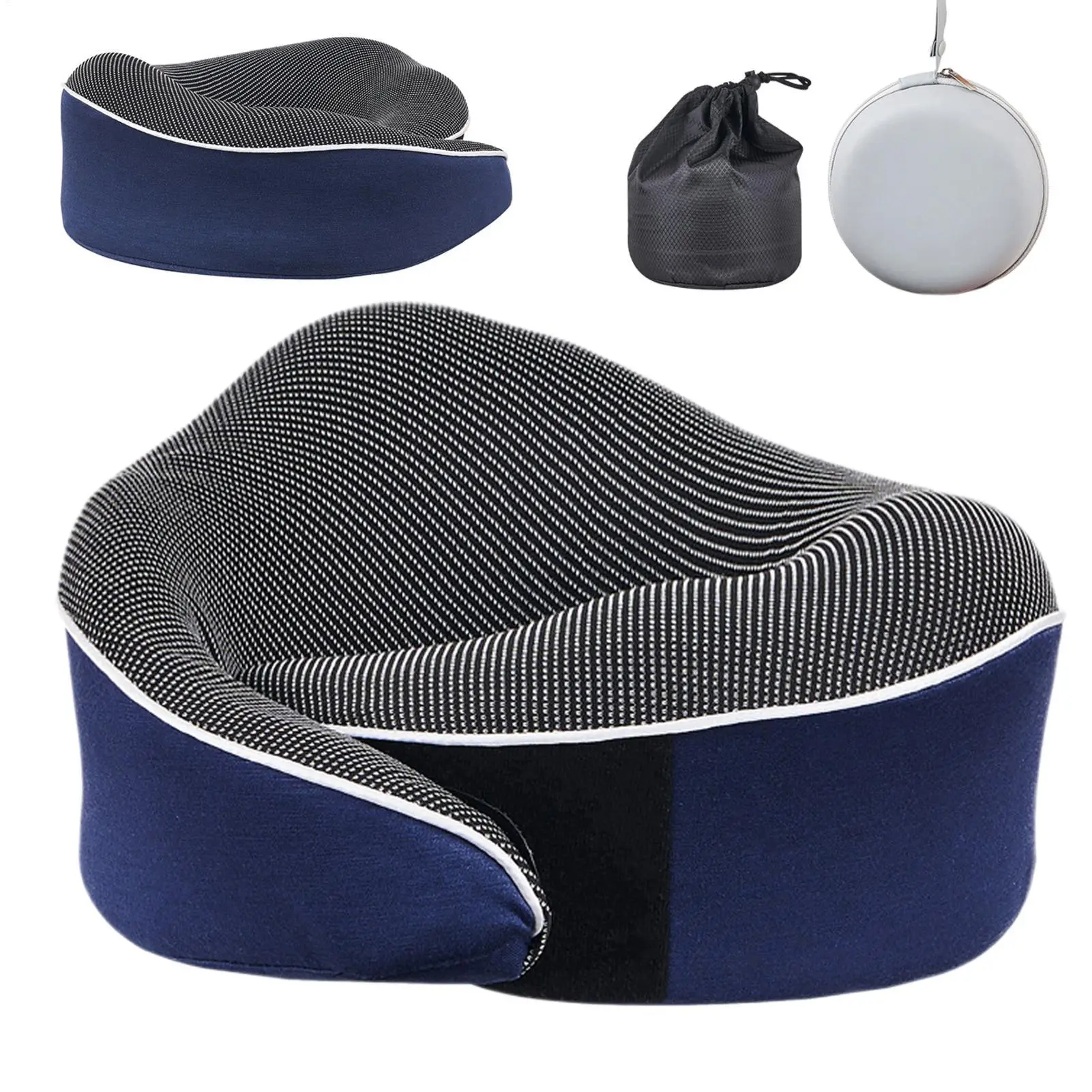 U-shaped Neck Pillows Travel Airplane Pillow Headrest Cushion Memory Foam Snail Pillow Adjustable Soft Noon Break Pillows