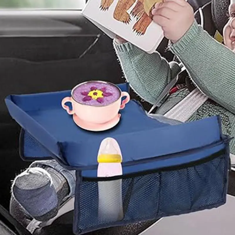 Kids Travel Tray Long Trip Kids Travel Tray For Car Seat Must Have Desk Organizer With Adjustable Straps Foldable Carseat Table
