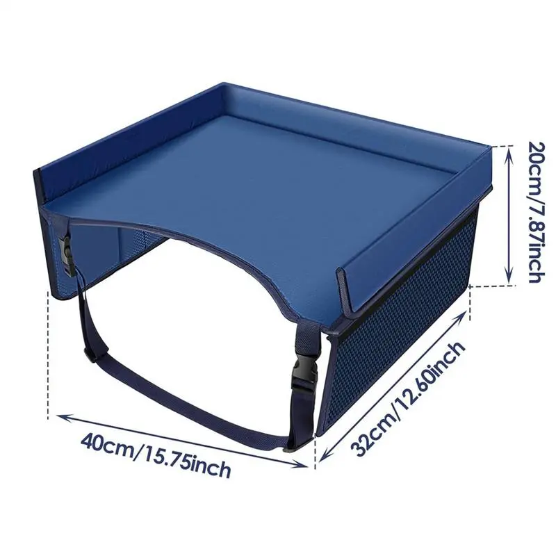 Kids Travel Tray Long Trip Kids Travel Tray For Car Seat Must Have Desk Organizer With Adjustable Straps Foldable Carseat Table