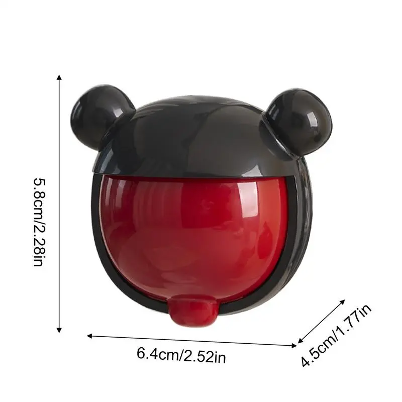 Toothbrush Holders for Bathrooms Cute Cartoon Toothbrush Holders with Cover Bathroom Accessory for Dorm Family RV Toddler Modern