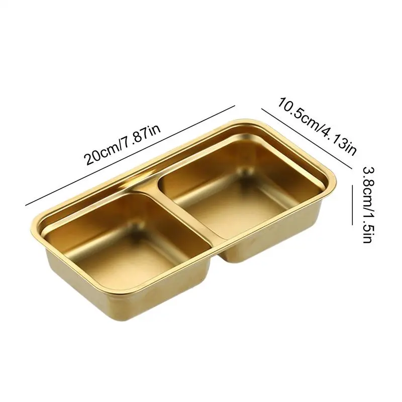 Stainless Steel Snack Box Stainless Steel Lunch Container Food Case Lidded Storage Bins For Nuts Daily Use Dried Fruits School