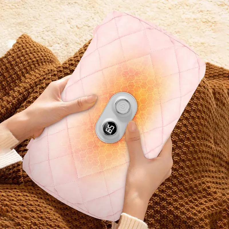 Hand Warmer Bag Electric Heated Hand Warmers Pouch USB Rechargeable Electric Heated Quick Heat Hand Warmer For Hiking Camping