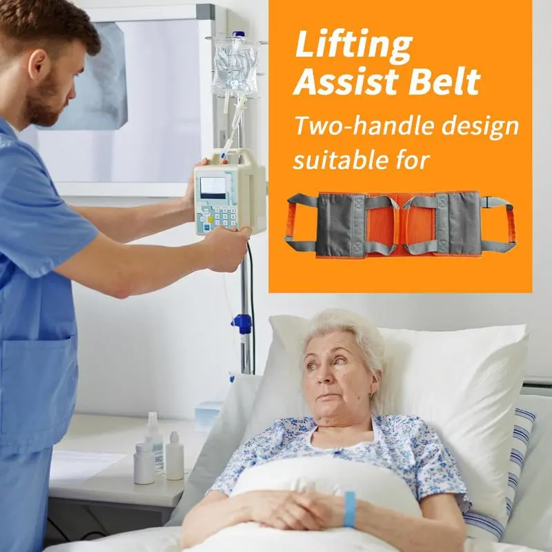 Patient Lift Sling Lift Assist Gait Belt Ergonomic Portable Adjustable Strap For Seniors Elderly Care Home Fall Prevention