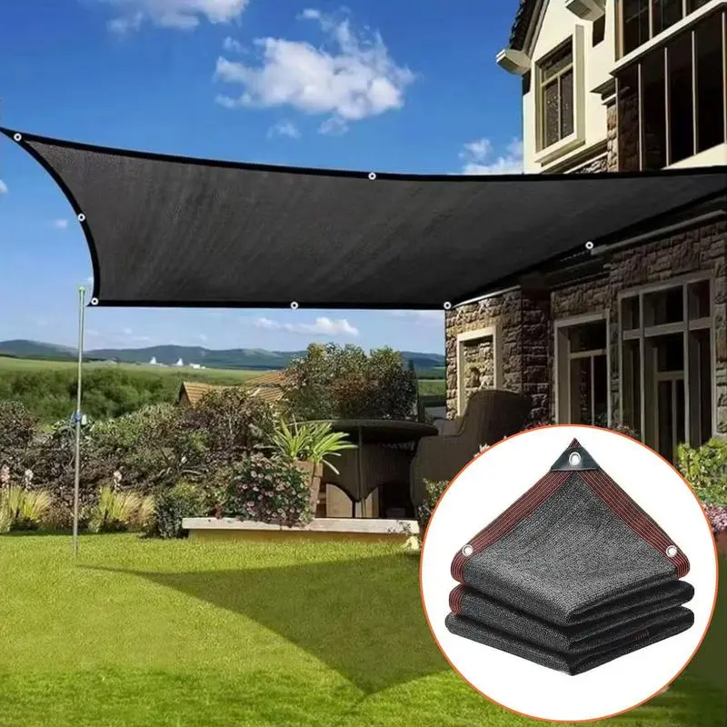 Sun Shade Sail Heavy Duty Awning Patio UV Protection Multifunctional Shade Sail Plant Greenhouse Cover Sunshade Net Sun Shelter