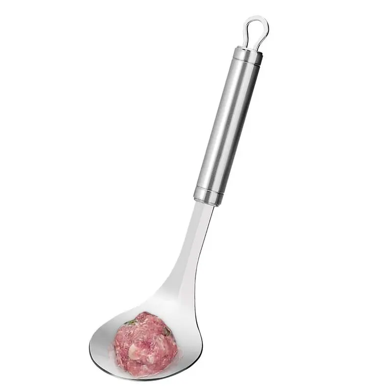 Stainless Steel Meatballs Spoon Beef Fish Meatball Maker Croquettes Machine Food Processor Meatball Spoon Squeeze Maker