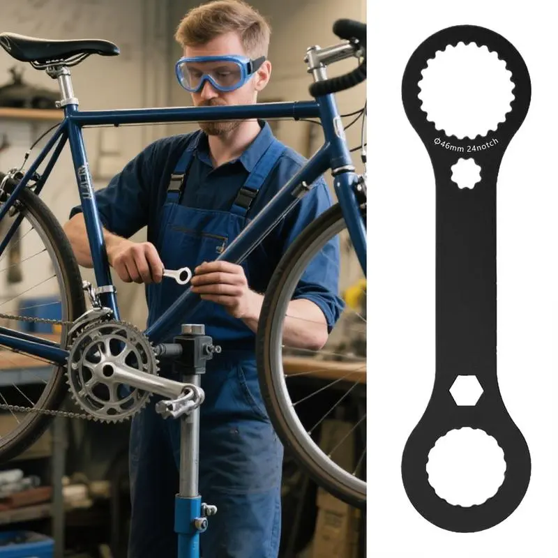 Bb Wrench Shaft Wrench Bike Maintenance Tool High-Strength Spanner Crank Repair Maintenance Accessories For Professionals