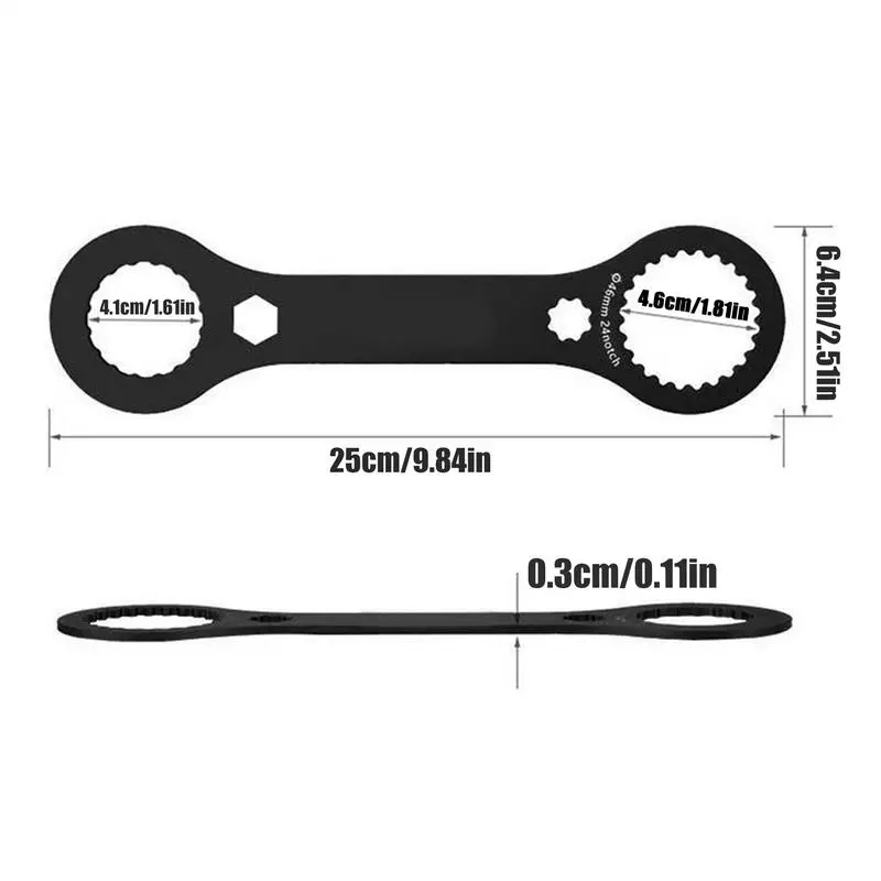 Bb Wrench Shaft Wrench Bike Maintenance Tool High-Strength Spanner Crank Repair Maintenance Accessories For Professionals