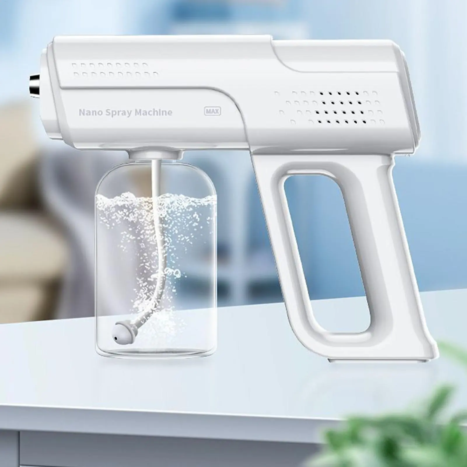 Electric Spray Bottle 300ml Automatic Electric Spray Bottle Mister Leak-Proof Handheld Watering Can Rechargeable Garden Mister