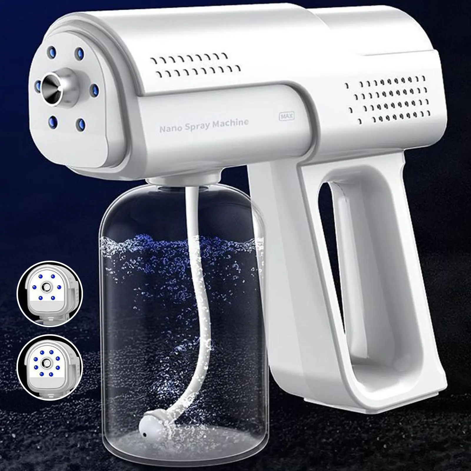 Electric Spray Bottle 300ml Automatic Electric Spray Bottle Mister Leak-Proof Handheld Watering Can Rechargeable Garden Mister