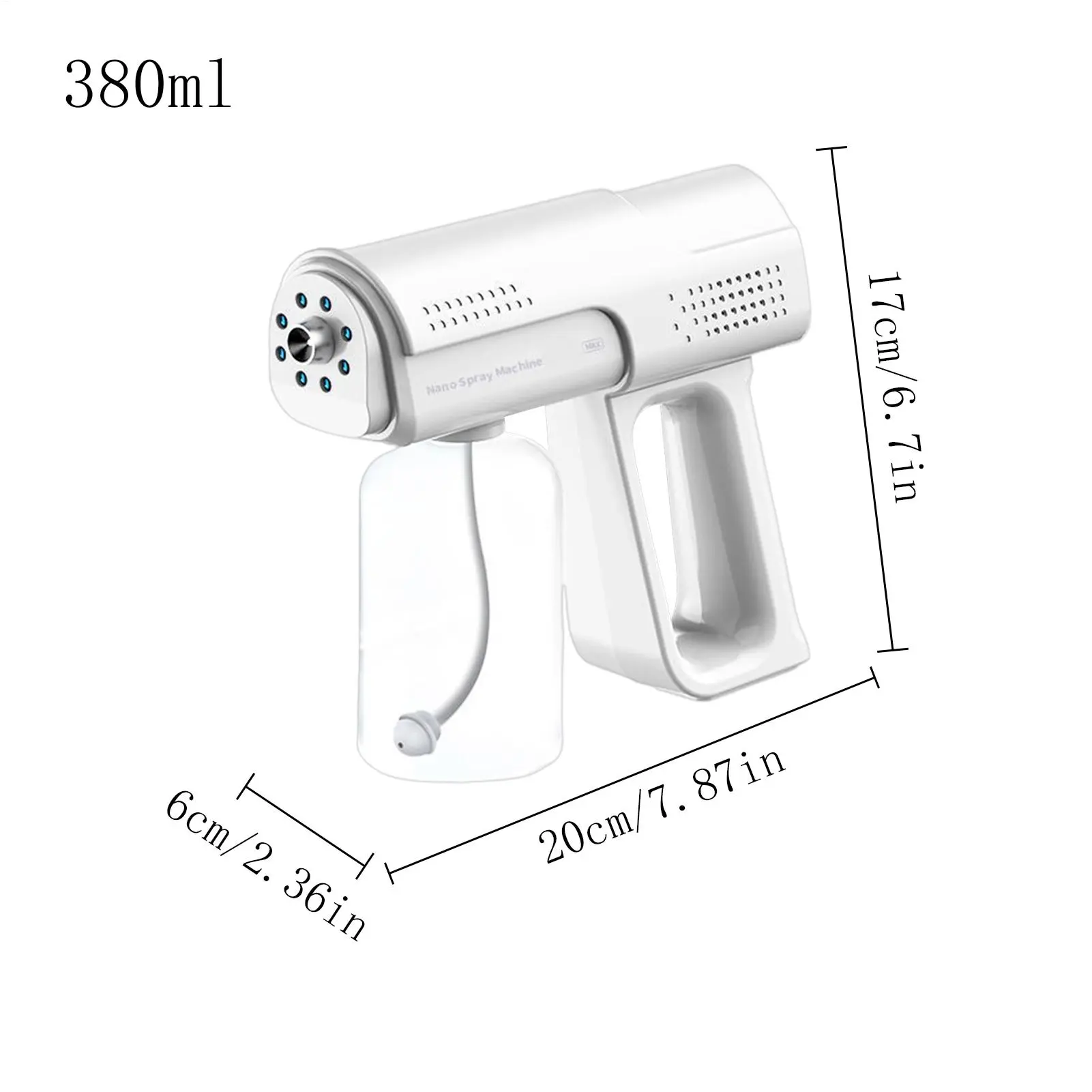 Electric Spray Bottle 300ml Automatic Electric Spray Bottle Mister Leak-Proof Handheld Watering Can Rechargeable Garden Mister