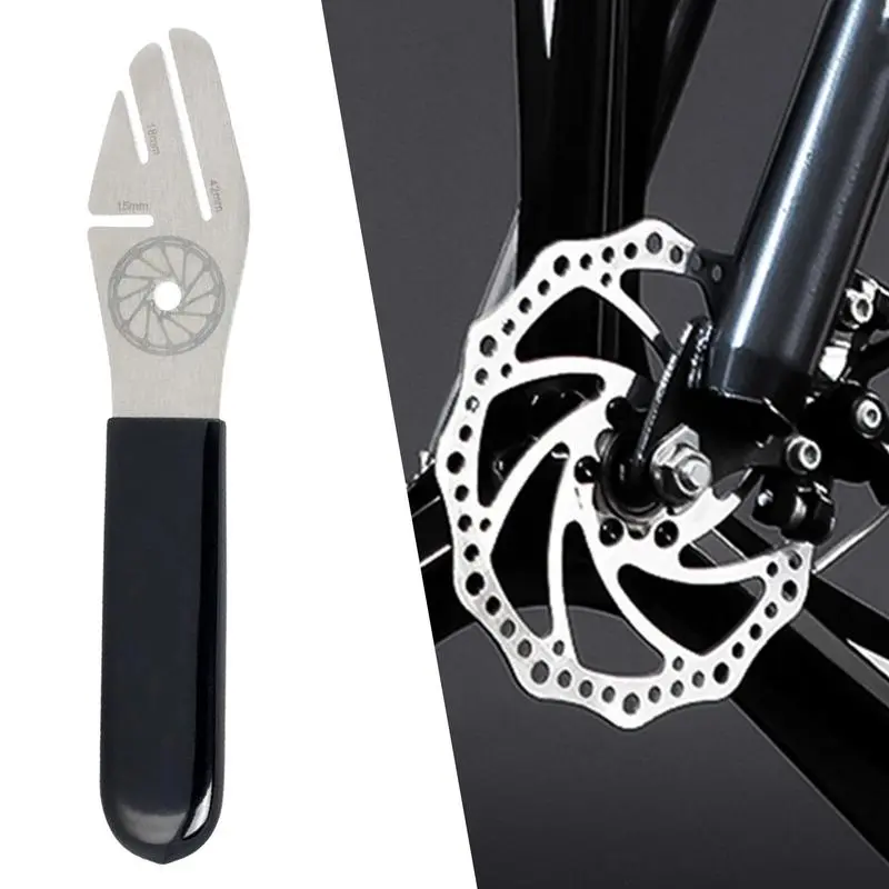 Bike Pedal Wrench Adjustment Wrench Cycling Accessory Brake Disc Spanner For Repair Home Garage Outdoor Camping Travel